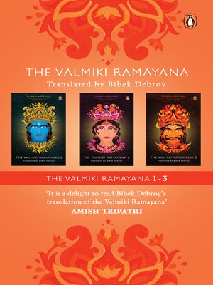 cover image of The Valmiki Ramayana, Volumes 1-3